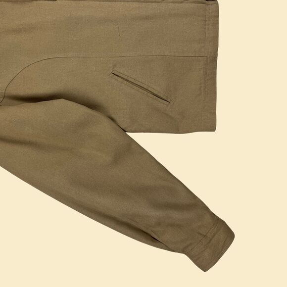 1990s silk M womens jacket, vintage 90s silk/linen brown windbreaker jacket - Picture 10 of 10